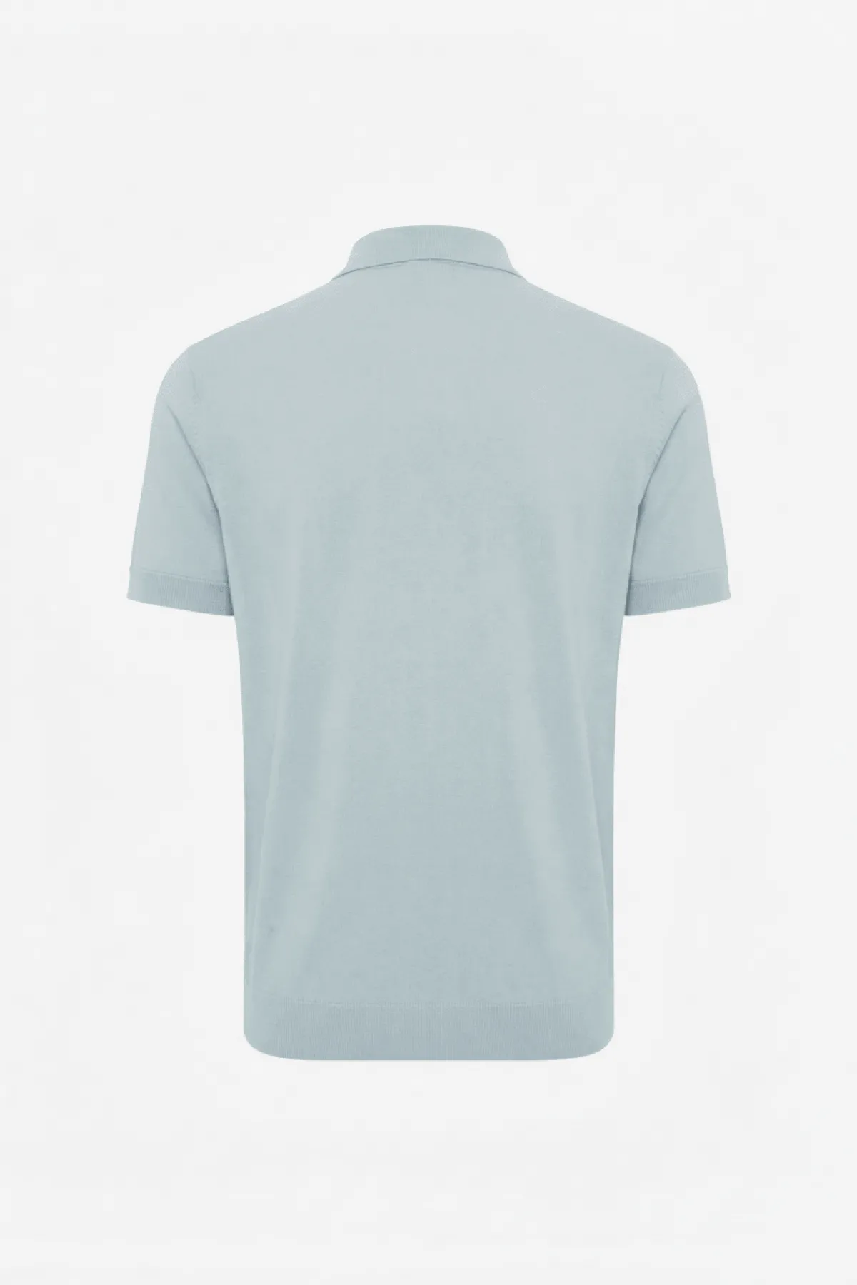 Gebreide Polo | Lichtblauw